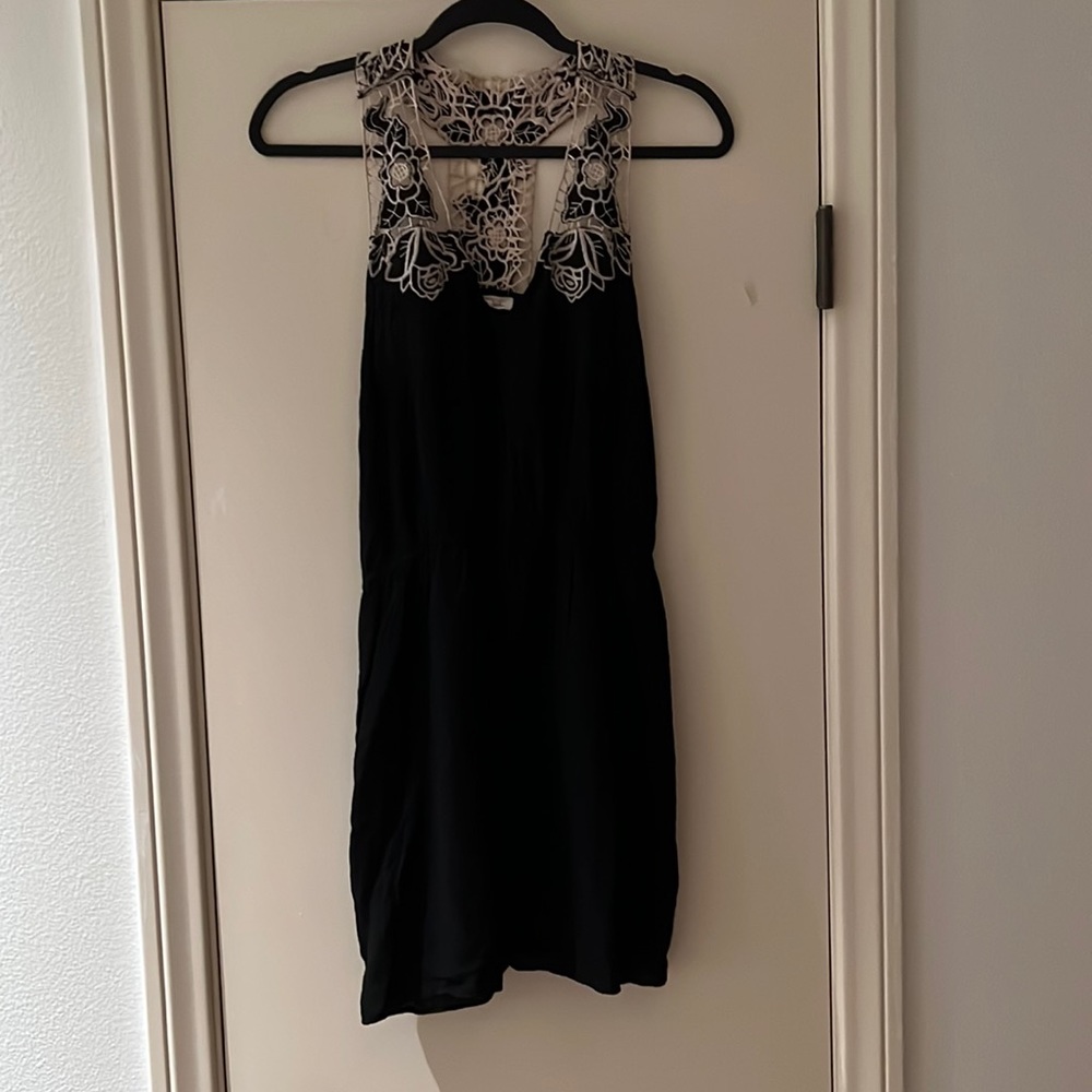 Lush Black and White Dress, size large